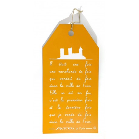 Plaque " Il etait une fois.." safran
