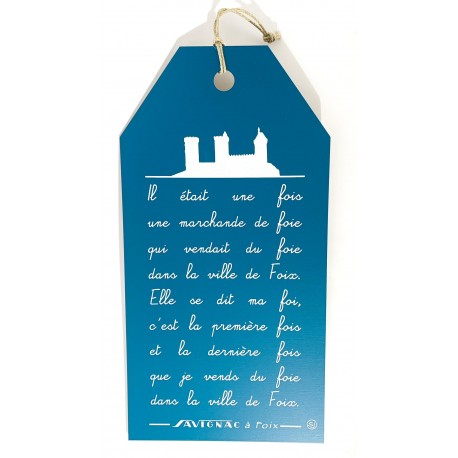 plaque "Il était une fois.." bleu nuit