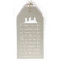 plaque "il était une fois.." gris