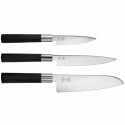 set de 3 couteaux inoxydable 10/15/20cm