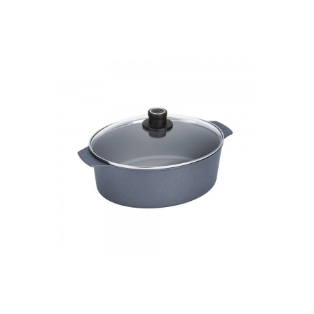 cocotte en fonte avec couvercle en verre 6l (induction)