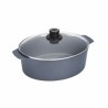 cocotte en fonte avec couvercle en verre 6l (induction)