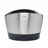 pot à ustensiles en inox brossé
