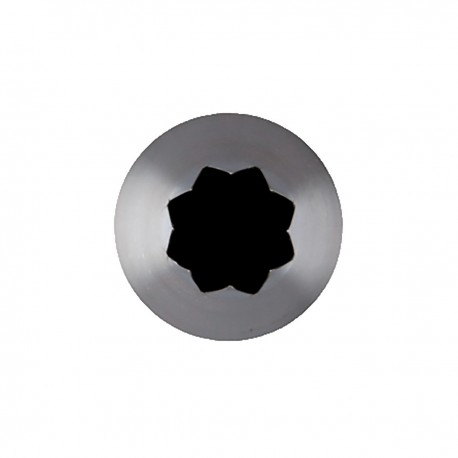 douille cannelée inox 8 dents