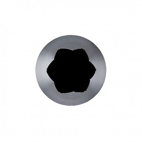 douille en inox cannelée 6 dents