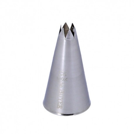 douille en inox cannelée 6 dents