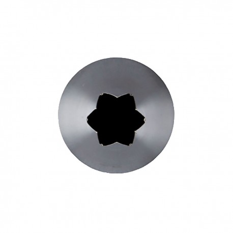 douille en inox cannelée 6 dents