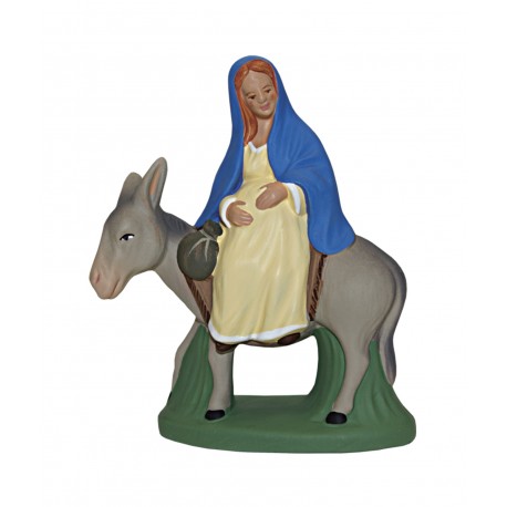Santon marie enceinte sur l'âne