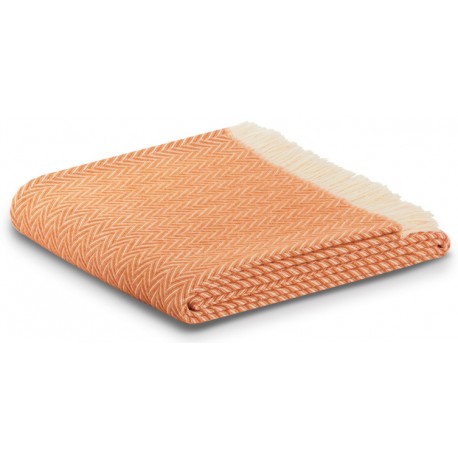 PLAID "BORAS" ORANGE 130 X 180CM