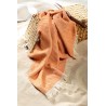 PLAID "BORAS" ORANGE 130 X 180CM