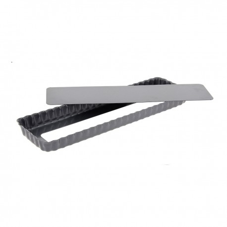 MOULE A TARTE RECTANGULAIRE A FOND DEMONTABLE 36CM