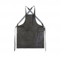 TABLIER BARBECUE CUIR GRIS