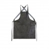 TABLIER BARBECUE CUIR GRIS