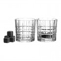 SET DE 2 VERRES A WHISKY ET PIERRES