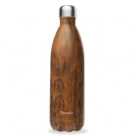 bouteille isotherme originale wood brun