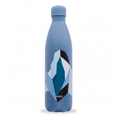 bouteille isotherme originale altitude bleu denim