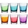 6 verres à eau colorés Vario