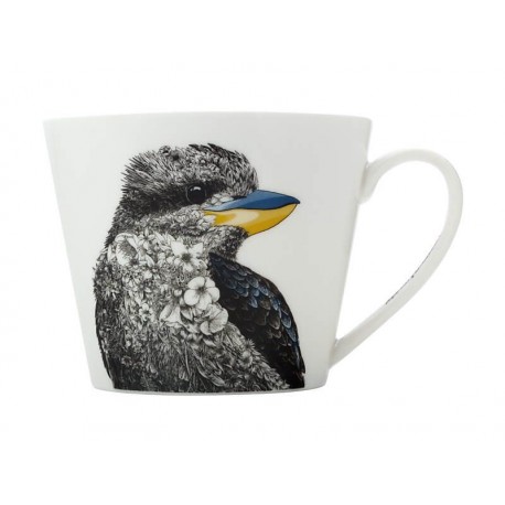 large mug en porcelaine oiseau rieur
