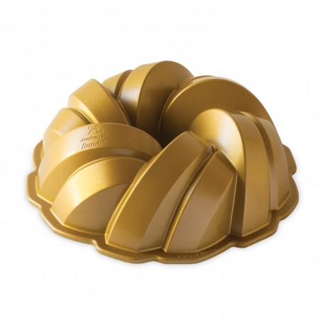 moule bundt torsade gold