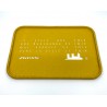 plateau en liège rectangulaire jaune