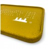plateau en liège rectangulaire jaune