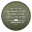 plateau en liège rond bronze