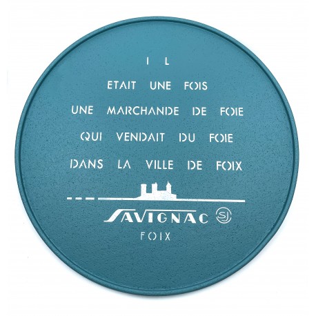 plateau en liège rond bleu artique