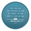 plateau en liège rond bleu artique
