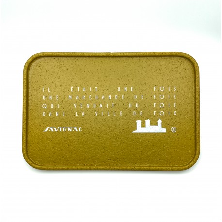 plateau en liège rectangulaire bronze