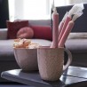 COUPE EN CERAMIQUE ROSE-15CM