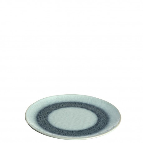 ASSIETTE EN CERAMIQUE BLEU-23CM