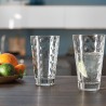 6 verres à eau "ciao optic"